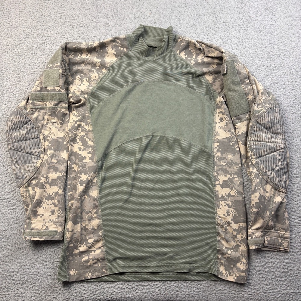 Army Combat Shirt Flame Resistant Mens Large Long Sleeve Team Soldier USA Made